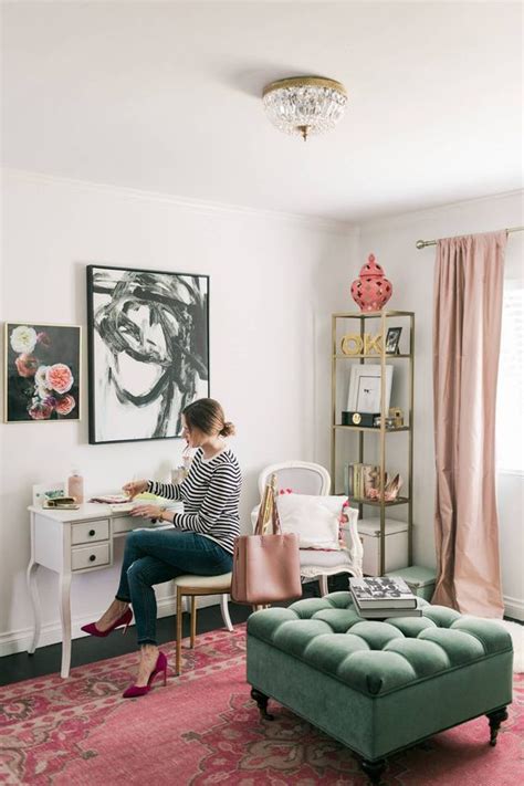 5 Chic And Feminine Home Offices Interior Design Blog Hadley Court