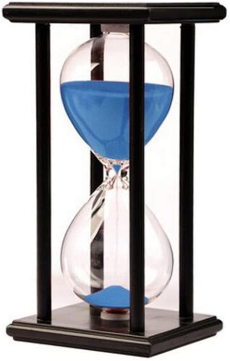 60 Minutes Hourglass Timer Creative Ts Room Decor Hourglass Black