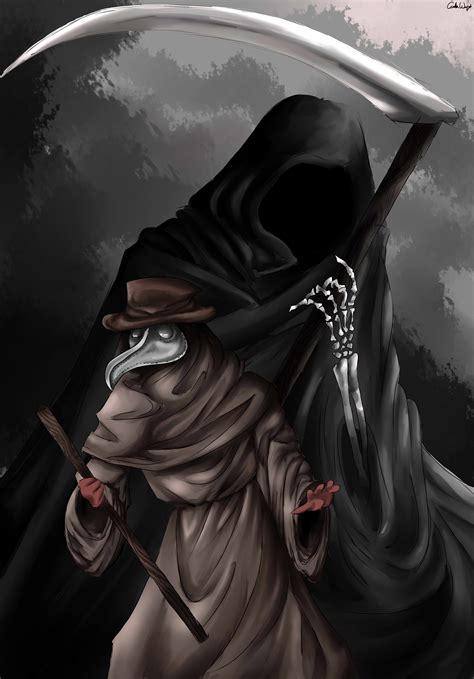 Plague Doctor And Grim Reaper By Camiiw On Newgrounds