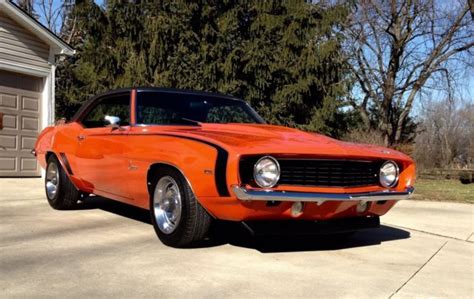 Beautifully Restored Hugger Orange 69 Camaro Classic Cars For Sale