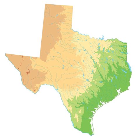 Map Of Texas And Flag Texas Cities Counties Road And Physical Map