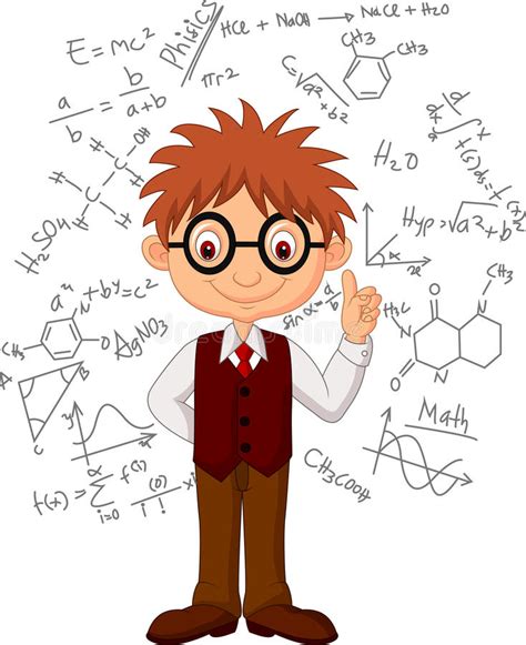 Smart Boy Cartoon Stock Vector Illustration Of Idea 33242424