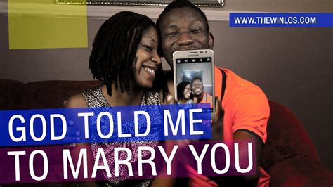 God Told Me To Marry You 1 Youtube