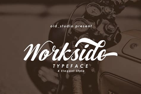 The Workside Is A Fresh Modern Script Font That Comes With A Vintage