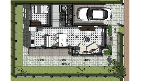 Sketchup Speed Build Home Plan 7x10 Meter 4 Bedrooms Samphoas House Plan
