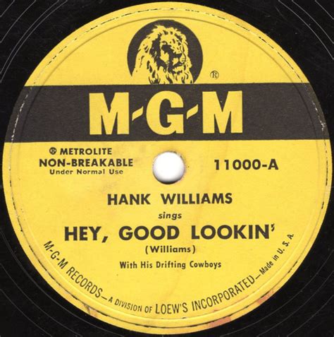 Hank Williams Hey Good Lookin´ Vinyl At Discogs