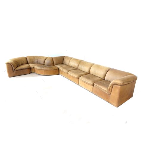 30 sofas made for hours of lounging. Large vintage modular sofa by Laauser | #105233