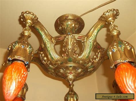 Price comparison for art deco ceiling light fixture at mvhigh. RARE 1920's ANTIQUE VINTAGE ART DECO Ceiling LIght Fixture ...