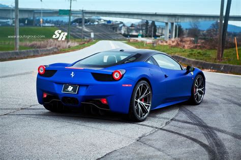 Gallery Blue Ferrari 458 Italia On Pur Wheels
