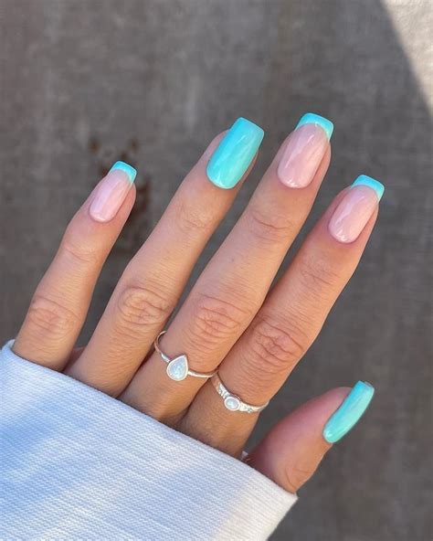 50 Best Aqua Nail Designs You Need To Try The Pink Brunette