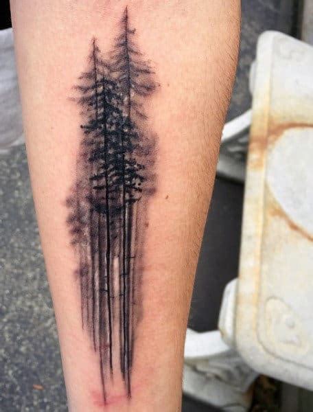 The pine tree signifies the renewal of life which is constantly renewing from the new growth, the process of life. 70 Pine Tree Tattoo Ideas For Men - Wood In The Wilderness
