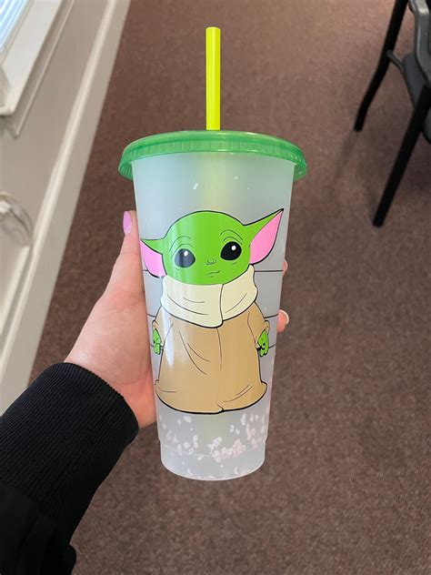 Baby Yoda Starbucks Cup Etsy