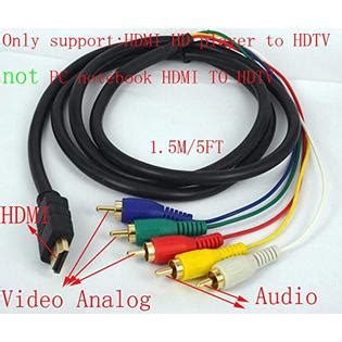 We did not find results for: ABLEGRID ab0cable3 HDMI to 5 RCA Cable, 5FT red yellow ...