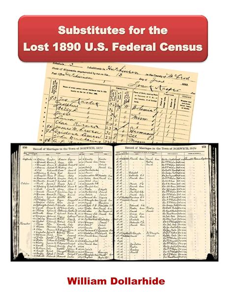 Substitutes For The Lost 1890 Us Federal Census William W