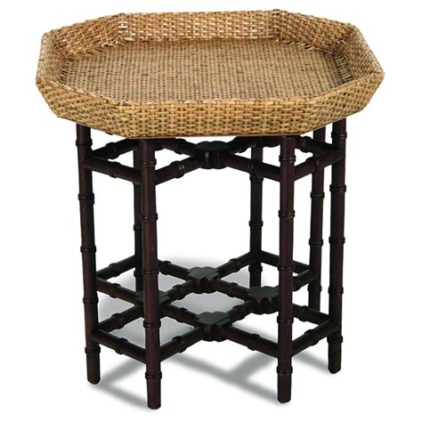 Urban Octagonal End Table Rattan Weave Dcg Stores