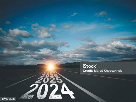 2024 Road Letters Stock Photo Download Image Now 2022 2023 2024