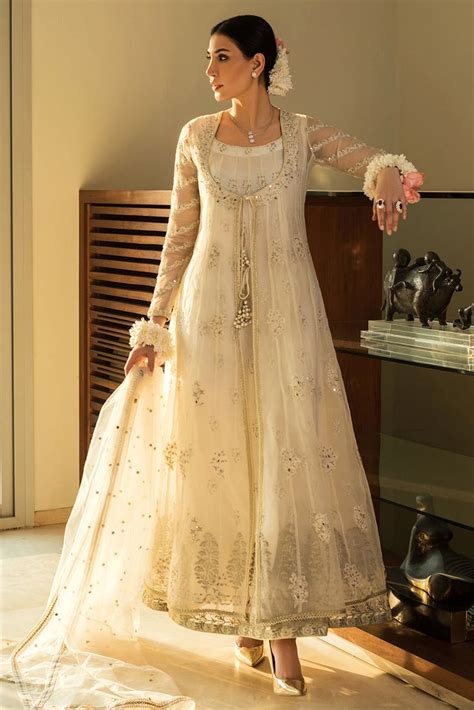 Anarkali Pishwas Nikkah Dress Bridal Pakistani Bs781 Large Latest Bridal Dresses Nikkah