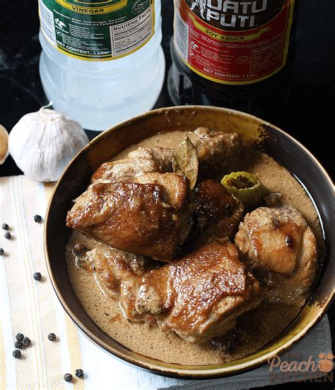 While many recipes for adobo call for painstakingly peeling and slicing more than a dozen garlic cloves, we found that cutting open a whole head of garlic and. Adobong Manok Sa Gata (Chicken Adobo in Coconut Milk ...