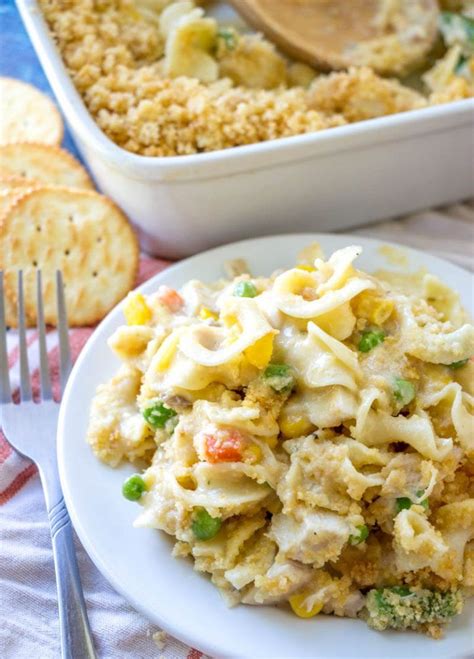 Bake at 375 degrees for 25 minutes. Creamy Chicken Noodle Casserole - YupFoodie | Recipe ...