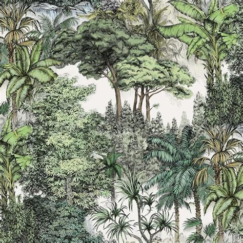 Jungle Wall Mural By Adi W On Wallpaper In 2020