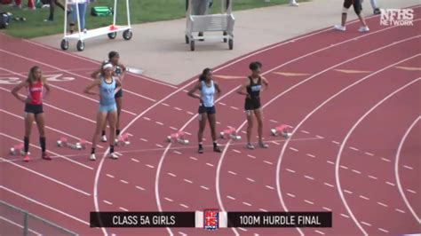 High School Girls 100m Hurdles 5a Finals 1 Colorado State Track And