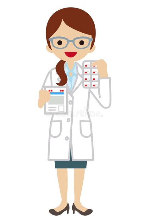 Woman Pharmacist Clip Art Vector Images Illustrations