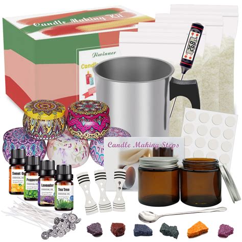 Buy Diy Candle Making Kit Supplies Complete Beginners Set With Soy Wax