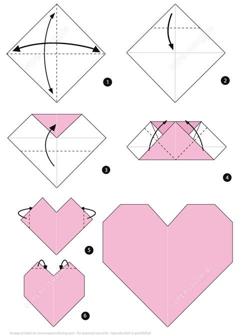 Cool Easy Origami Heart Box Instructions References Easy Origami Step