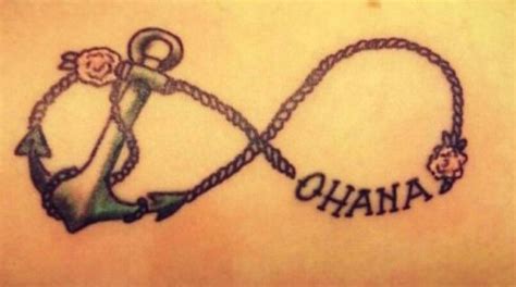 Anchorinfinityand Ohana ♡ Tattoos And Piercings Infinity