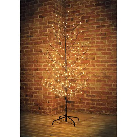 Bandm Black Led Twig Christmas Tree 6ft Artificial Tree Xmas