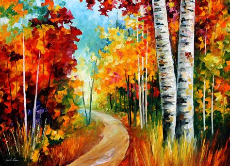 WHITE BIRCHES - PALETTE KNIFE Oil Painting On Canvas By ... Drawing is everywhere—in newspapers, books, posters, and more.