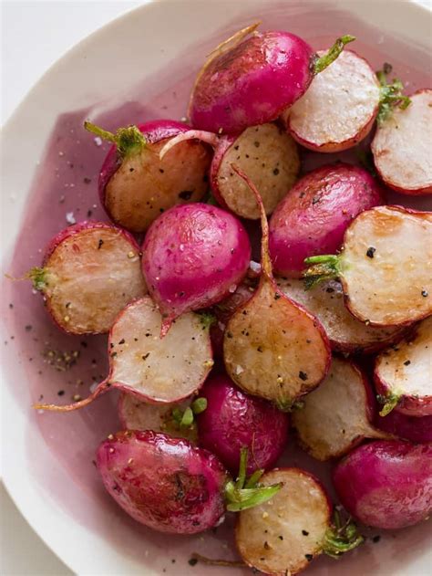 Roasted Radishes Side Dish Recipe Spoon For Bacon