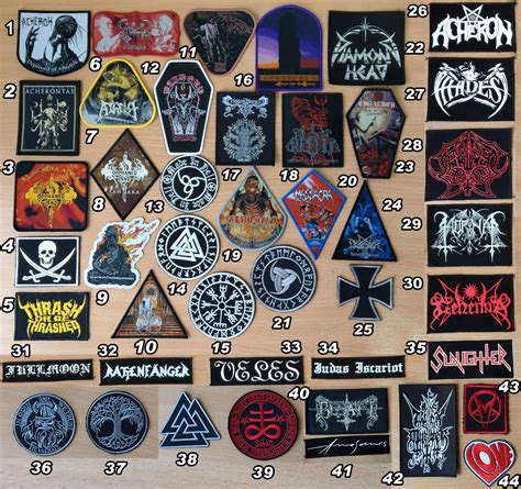 Various Rock And Metal Band Patches Part 3 Etsy