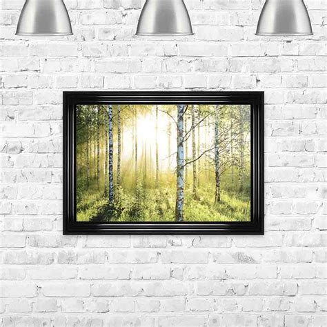 Summer Green Forest Framed Wall Art By Shh Interiors 48cm X 68cm 1wall