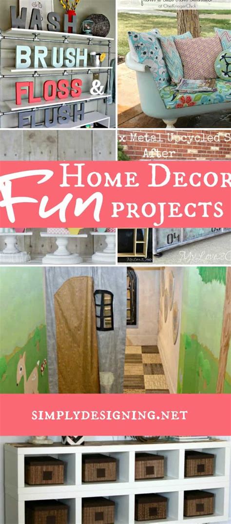Whether you prefer traditional decor or something a bit more out there, we guarantee you'll find something you want to recreate on this. Fun Home Decor Projects - Simply Designing with Ashley