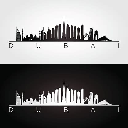 Polish your personal project or design with these dubai skyline transparent. Dubai Uae Skyline And Landmarks Silhouette Stock ...