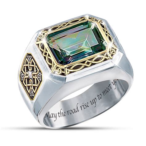 24k white gold ring (damage). "Heart Of A Lion" 24K Gold Ion-Plated Men's Sapphire Ring ...