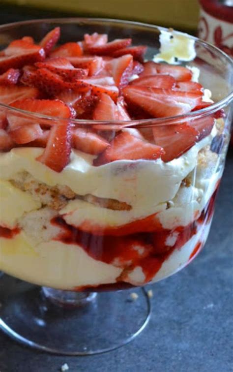 Mix in 3/4 of cool whip. Strawberry Shortcake Trifle - Healthy Recipes