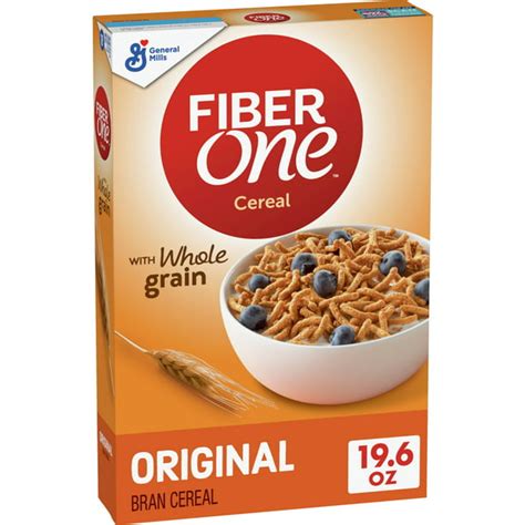 Fiber One Cereal Original Bran High Fiber Cereal Made With Whole