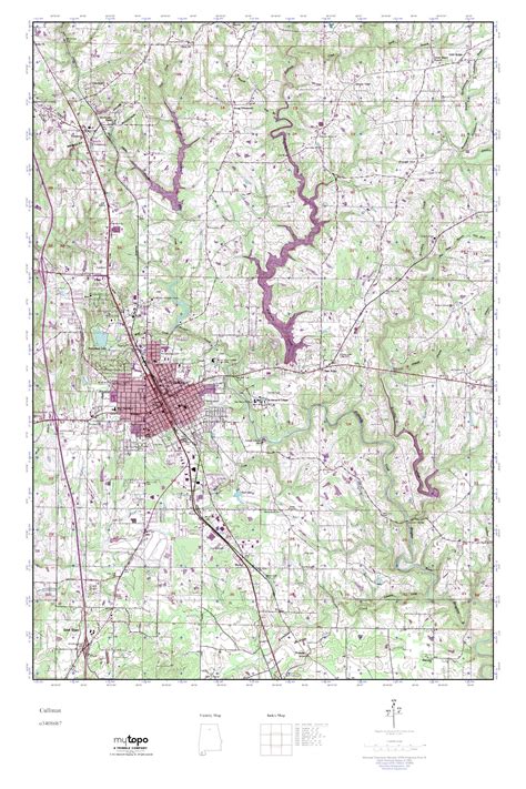 (image courtesy of cec) cullman, ala. MyTopo Cullman, Alabama USGS Quad Topo Map