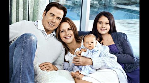 Actor John Travolta And His Wife Actress Kelly Preston And Children