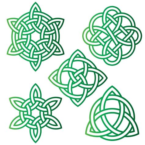 Green Black Celtic Knots Set Stock Vector Image By ©scrapster 140341716