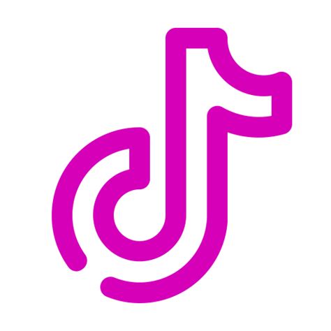 pink tiktok logo png icon