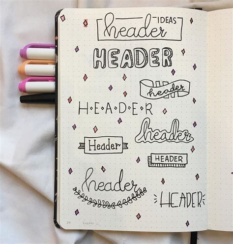 Stunning Bullet Journal Header And Title Ideas Beautiful Dawn Designs Images