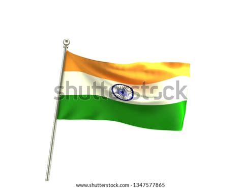 3d Rendering India Flag Stock Illustration 1347577865 Shutterstock