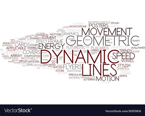 Dynamic Word Cloud Concept Royalty Free Vector Image