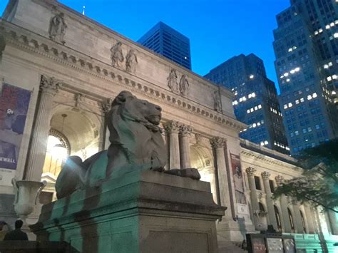 The Exterior Of The New York City Public Library At Dusk Smithsonian