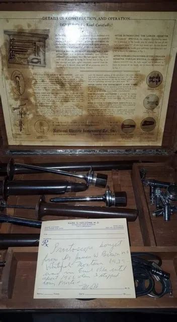 Vintage Proctology Medical Instruments Proctoscope Rectal Examination