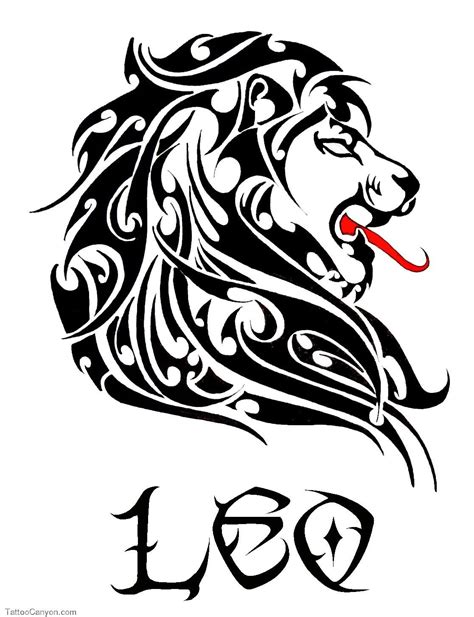 Among these tattoo designs are leo tattoos. Tribal Leo Tattoo Design For Girls | Șabloane