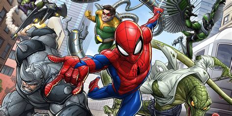 Spider Man Animated Series Promo Art Teases Rogues Gallery